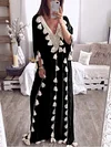 Plus Size Tasseled Batwing Sleeves Maxi Dress