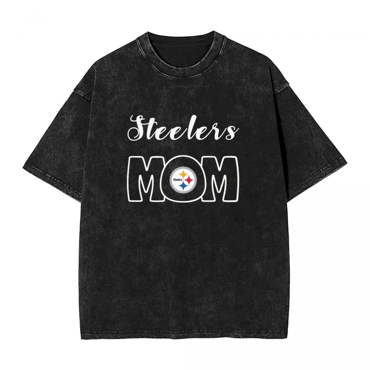 Pittsburgh Steelers Mom Printed Vintage Men's Oversized T-Shirt
