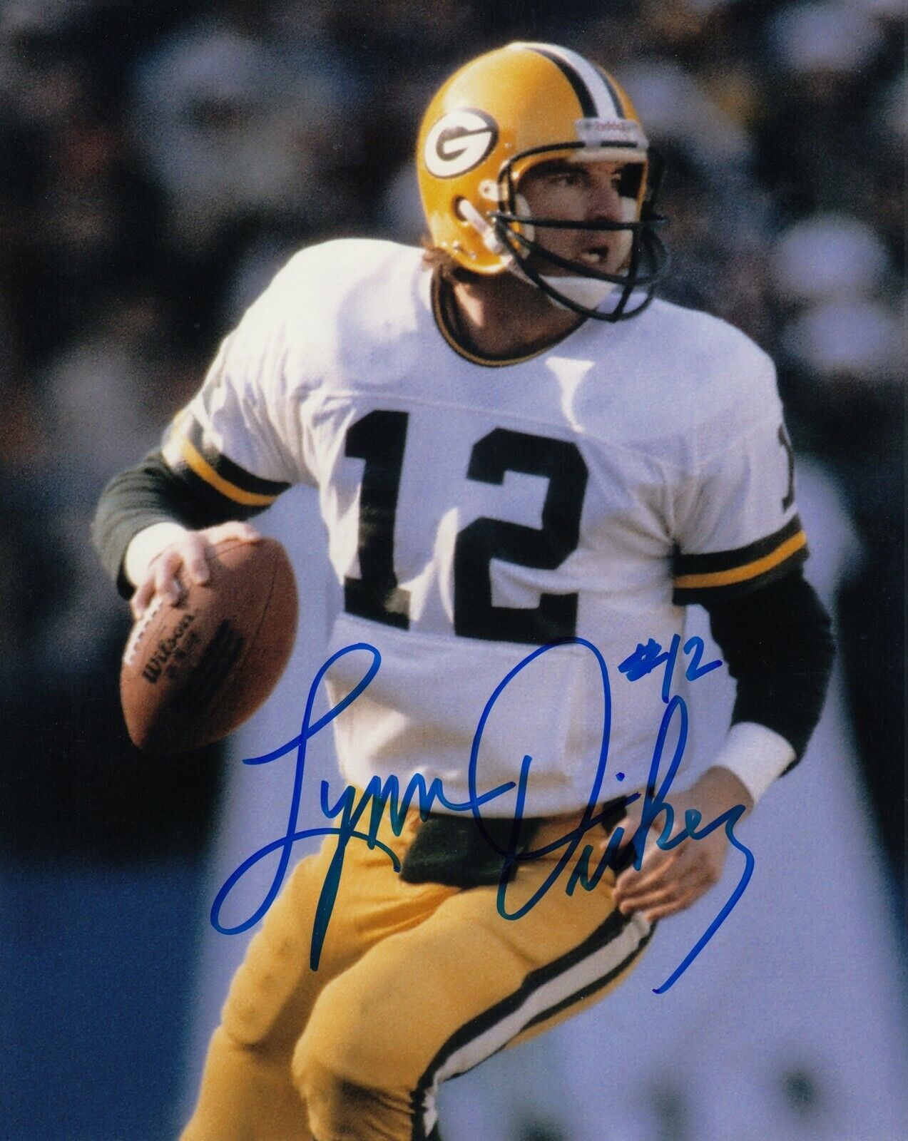 Lynn Dickey #4 8x10 Signed Photo Poster painting w/ COA Green Bay Packers 031719