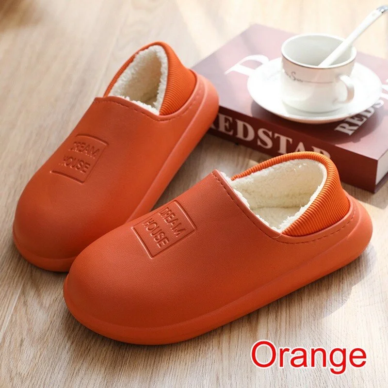 Women Slippers 2021 Waterproof Non-Slip Warm Flats Plush Home Shoes Women's Autumn Shoes Comfor Slip-On Indoor Women's Shoes