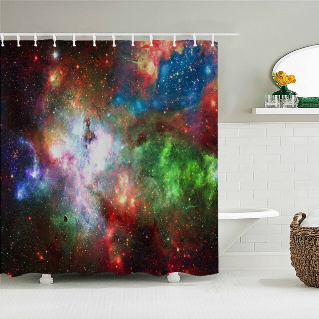 

Shower Curtain – Night View Starry Sky Space Universe-180*180cm, 501 Original