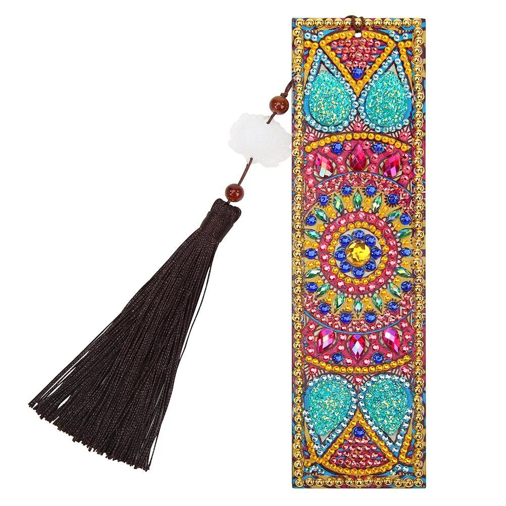 DIY Diamond Painting Leather Bookmark Tassel Book Marks