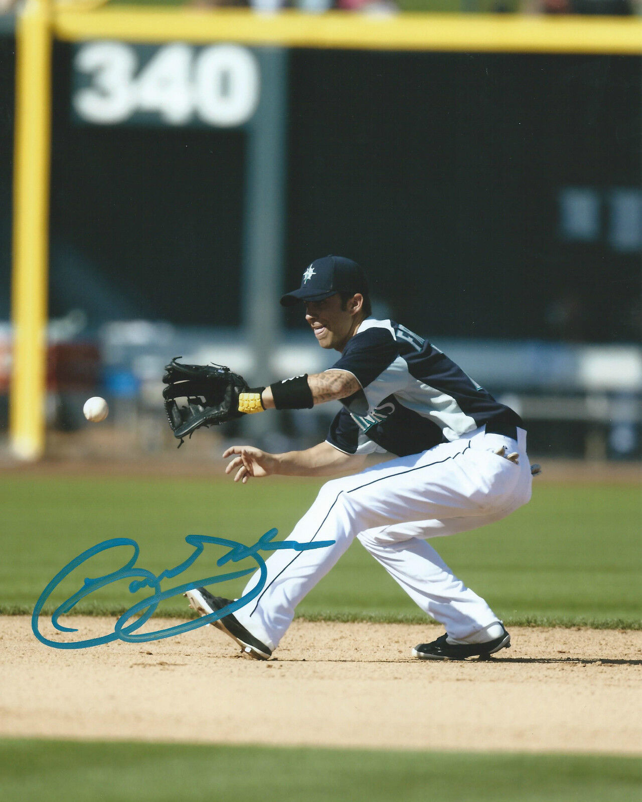 **GFA Seattle Mariners *NICK FRANKLIN* Signed 8x10 Photo Poster painting N2 COA**