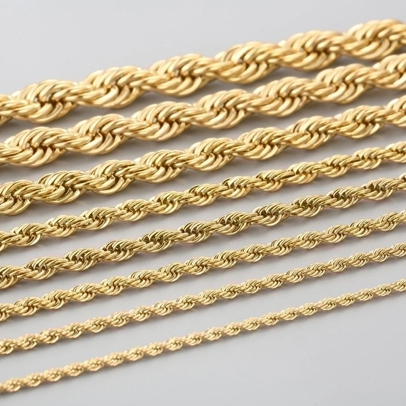 Jewelry Fashion Geometric 304 Stainless Steel 18K Gold Plated Plating Stainless Steel Necklaces