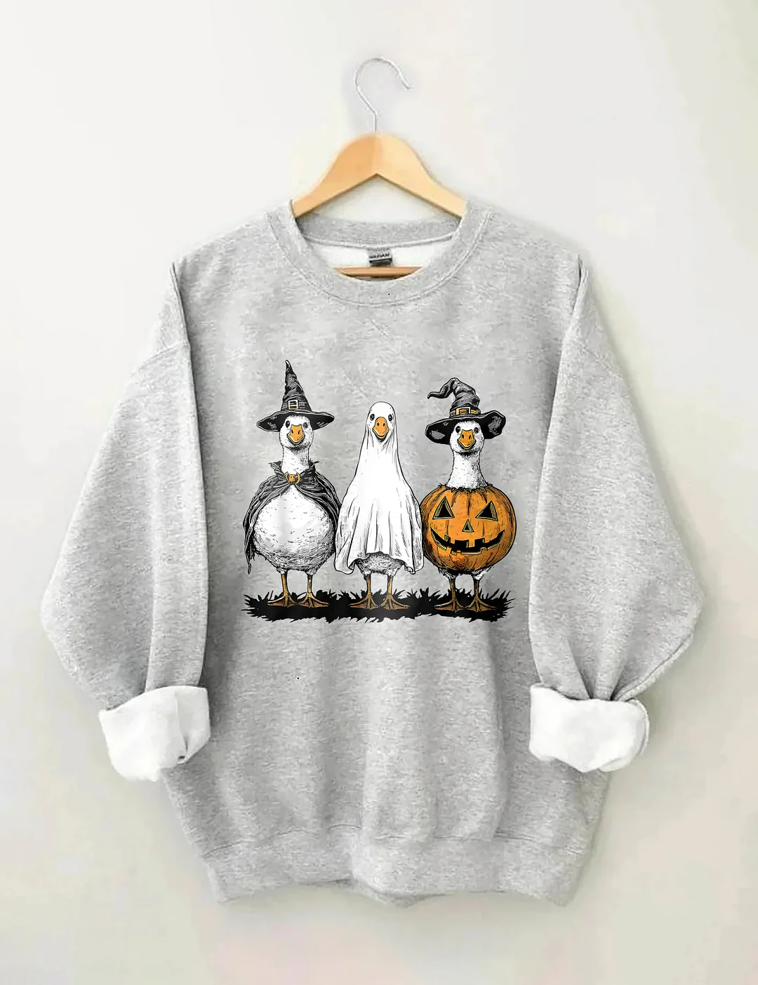 Halloween Cute Duck Ghost Sweatshirt