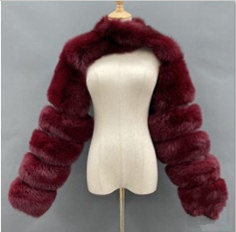 Fashionable Autumn And Winter Women's Cape Fur Coat