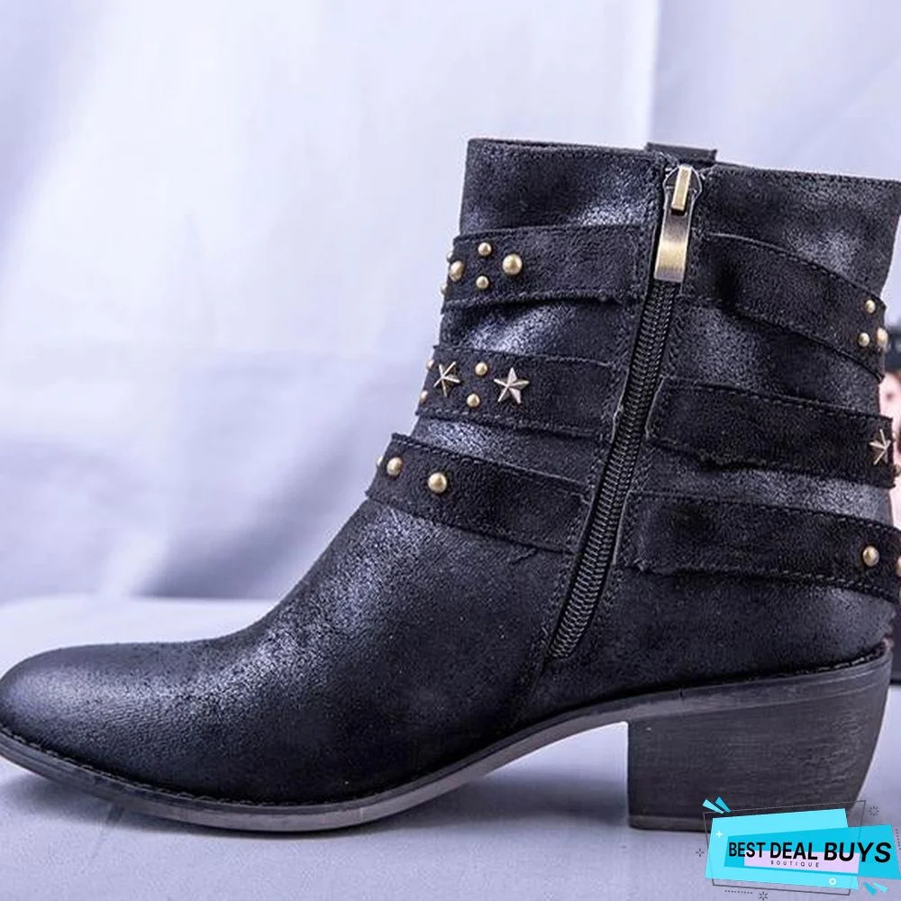 Vintage Style Women Martins Boots