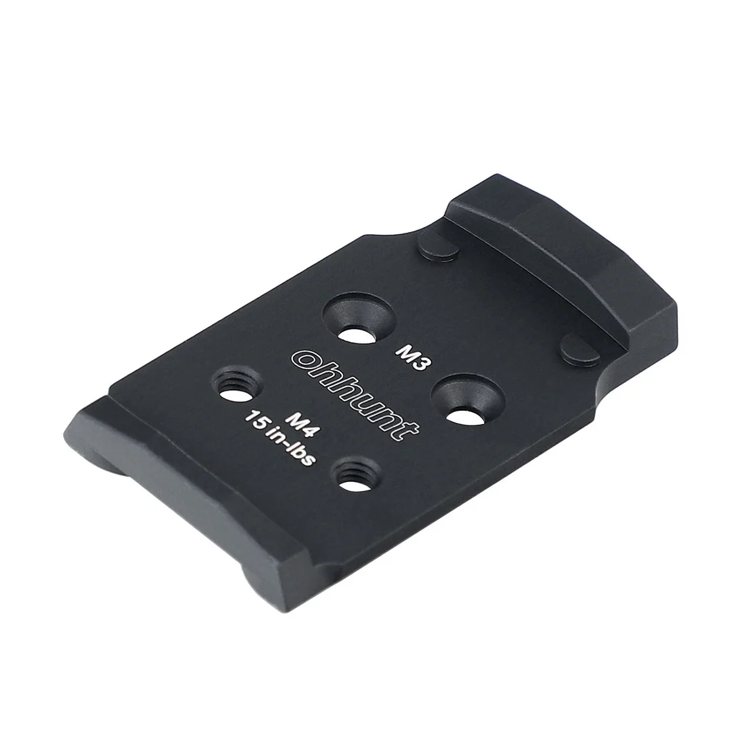 ohhunt&reg; Walther PDP 2.0 Adapter Plate Compatible with Holosun 407K 507K EPS Carry and RD U1 CNC 7075-T6