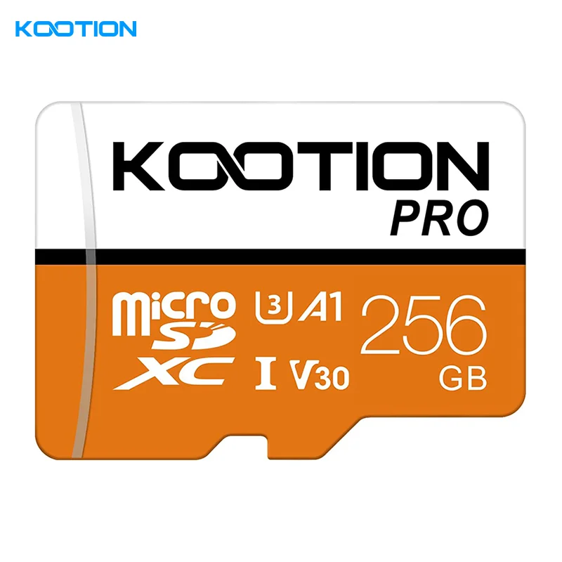 KOOTION 256GB Orange Micro SD Card