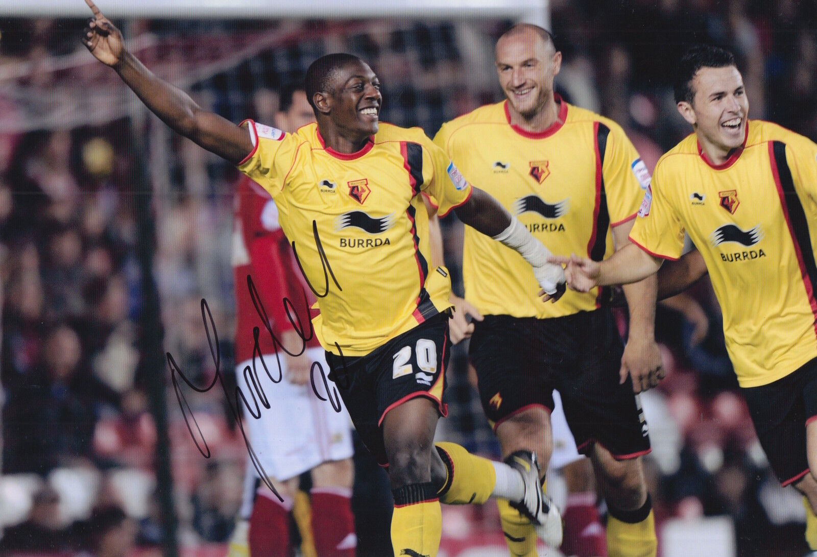 WATFORD HAND SIGNED MARVIN SORDELL 12X8 Photo Poster painting.