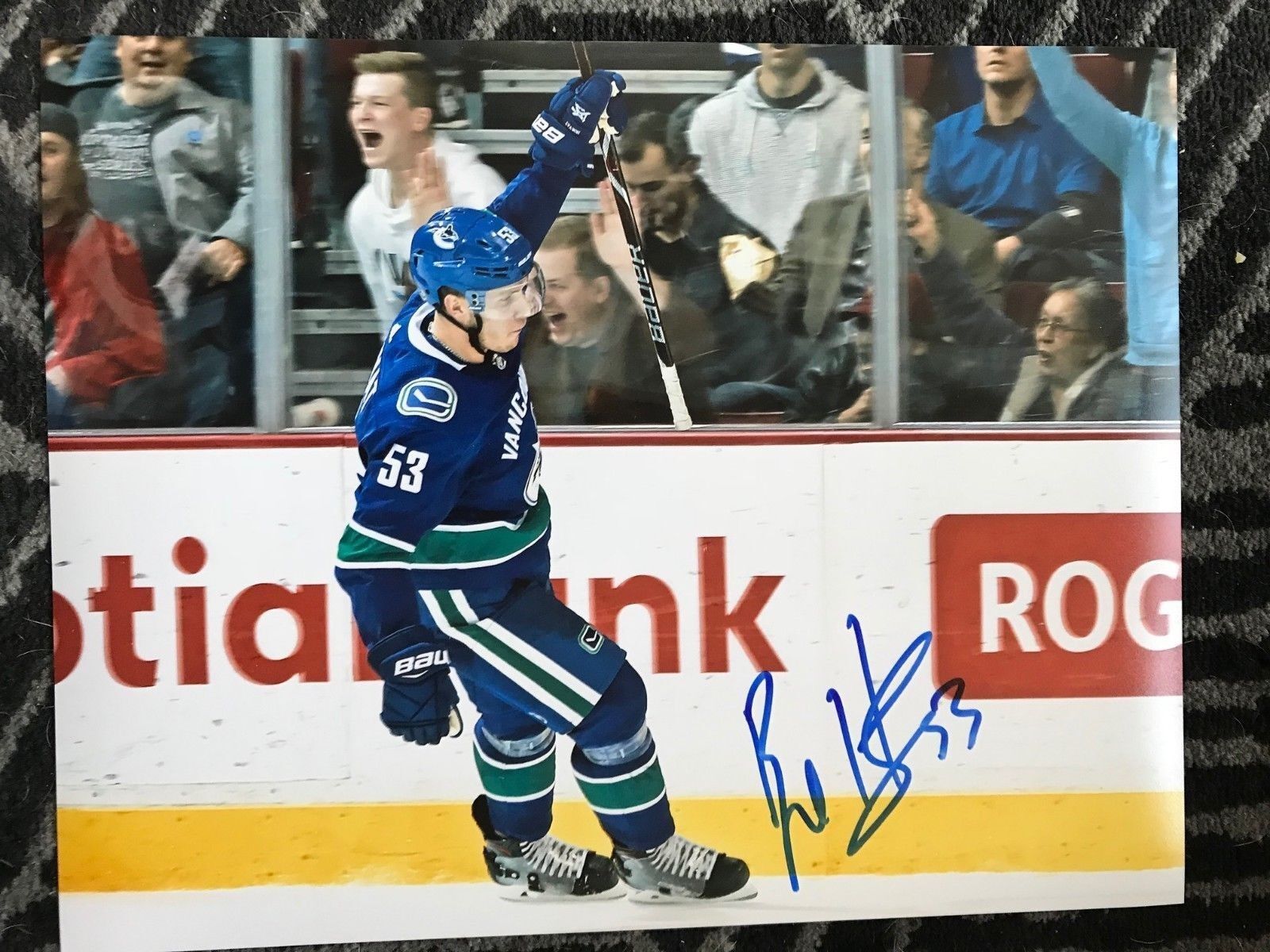 Vancouver Canucks Bo Horvat Signed Autographed 11x14 Photo Poster painting COA