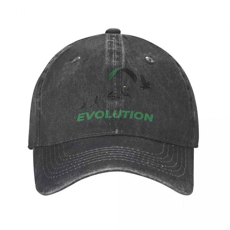 Evolution Paragliding Baseball Caps Distressed Cotton Caps Hat Retro Outdoor All Seasons Travel Unstructured Soft Snapback Hat