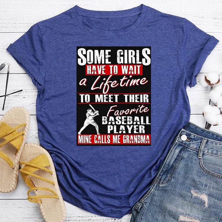 AL™ My Favorite Baseball Player Calls Me Grandma T-shirt Tee -06491-Annaletters