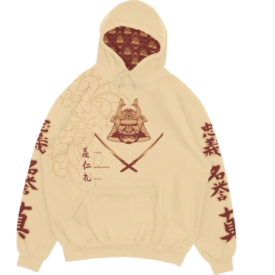 The Samurai's Ritual Of Benevolence Printed Men's Hoodie