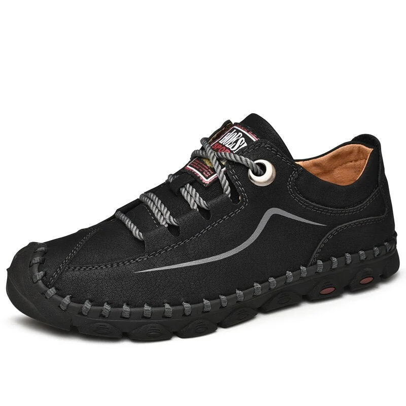 Hot Sale Men's Casual Shoes Genuine Leather Breathable Men's Shoes Moccasins Men's Flats Shoes Moccasins Shoes Plus Size 38-48