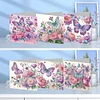 (US Local)6Pcs Butterfly Rose DIY Diamond Painting Greeting Card 5D Drill Painting Card