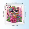 Lila Eule speziell geformte 5D DIY Teilbohrer Diamantkunstset f&uuml;r Erwachsene Anf&auml;nger Wohnkultur Diamanten Gem&auml;lde Edelsteinkunst 30x30cm
