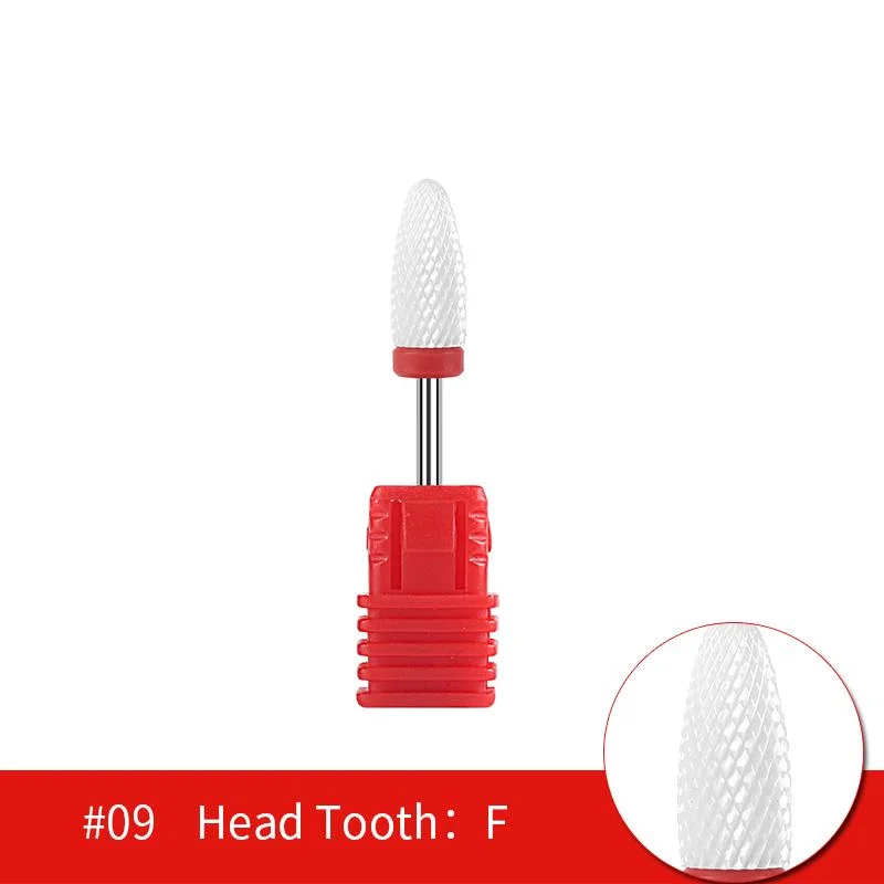 1pcs Ceramic Milling Cutter Nail Drill Bits Electric Manicure Drills Pedicure Mill Bits Machine Files Nail Art Tools Equipment-Nail Inspo