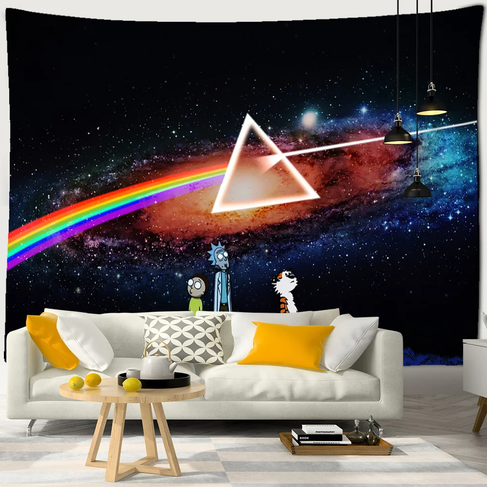 Nigikala Character Starry Sky Tapestry Wall Hanging Astronaut Psychedelic Witchcraft Dormitory Hippie Tapiz Home Decor