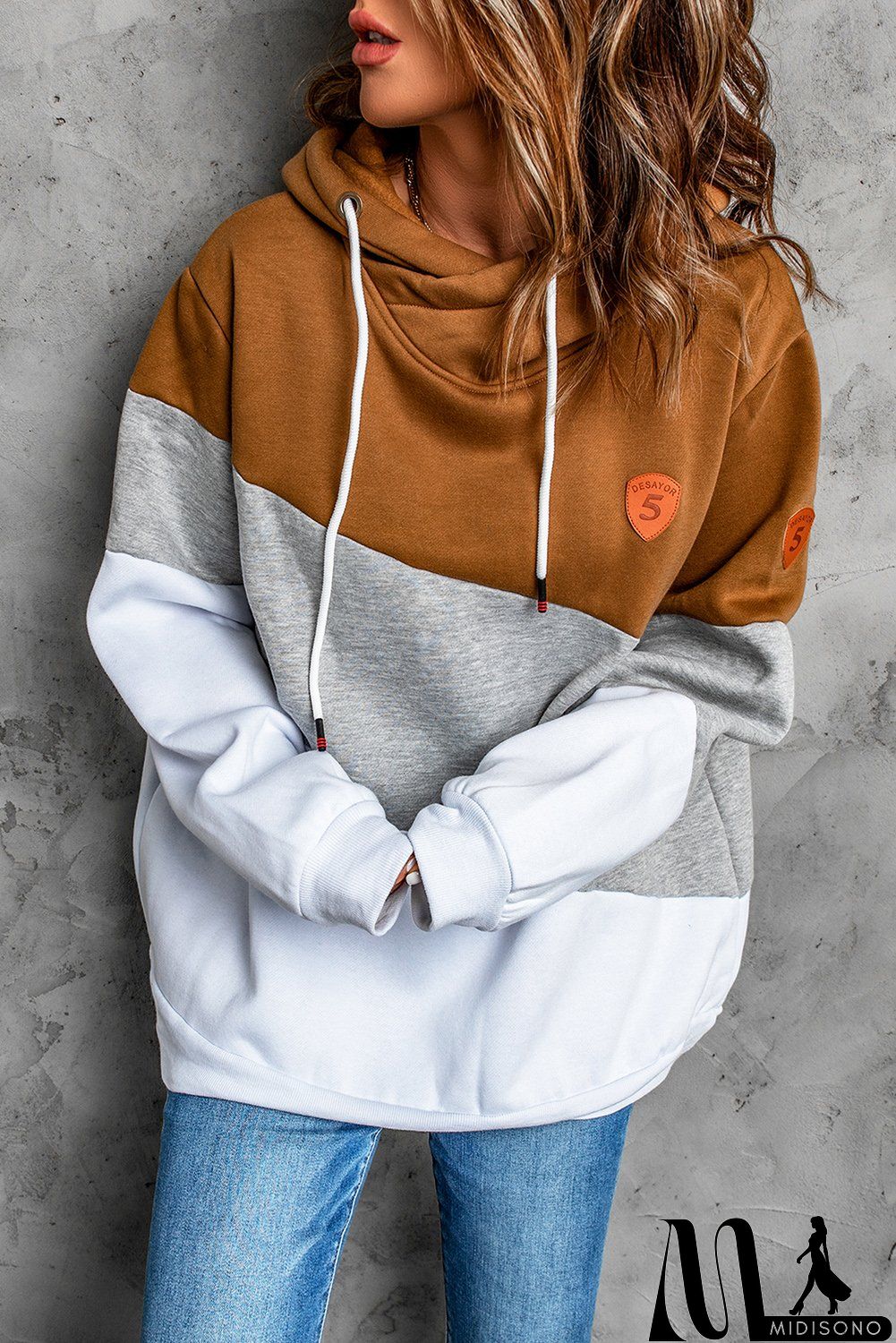 MidiSono - Womens Cowl Neck Hoodie