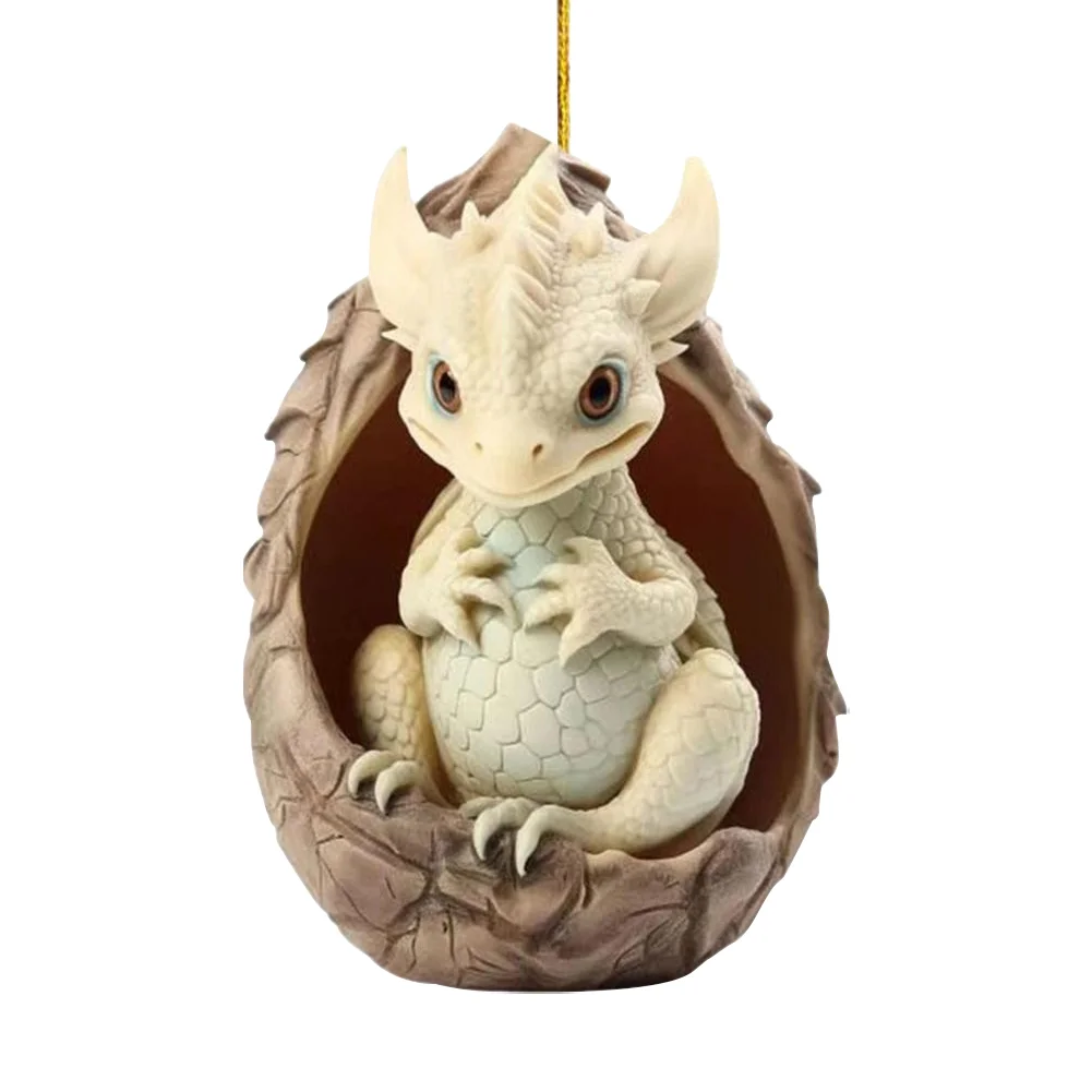Christmas Dragon Egg Decoration Novelty Cute Acrylic Party Favors (C)