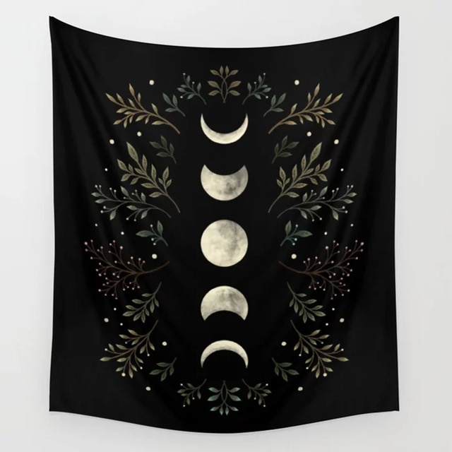 

Wall Tapestry - Moon Phase Flower-150*130cm, 501 Original