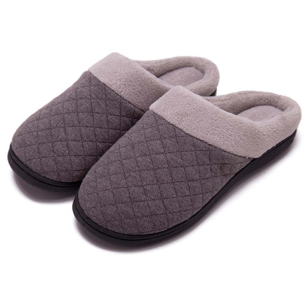Dacomfy Men's Thick-soled warm large cotton slippers 
