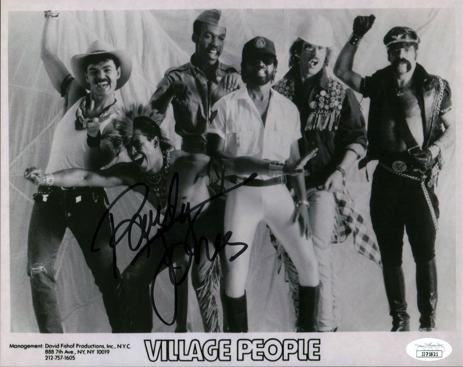 Randy Jones Village People 8x10 Photo Poster painting Signed Autograph JSA Certified COA Auto