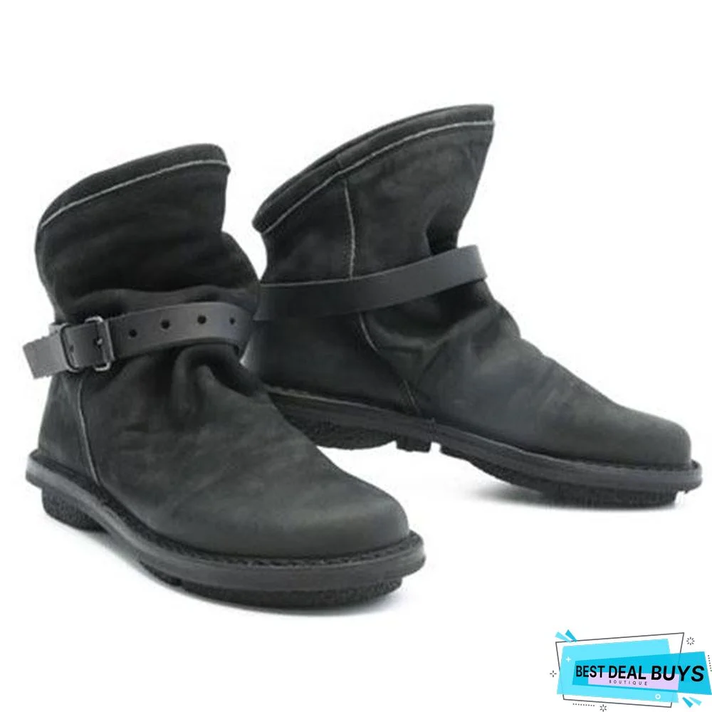 Men's Retro Soft Leather Ankle Boots