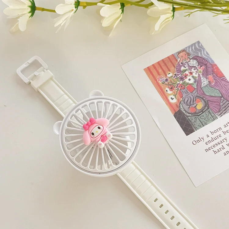 Cute Cartoon Watch USB Fan