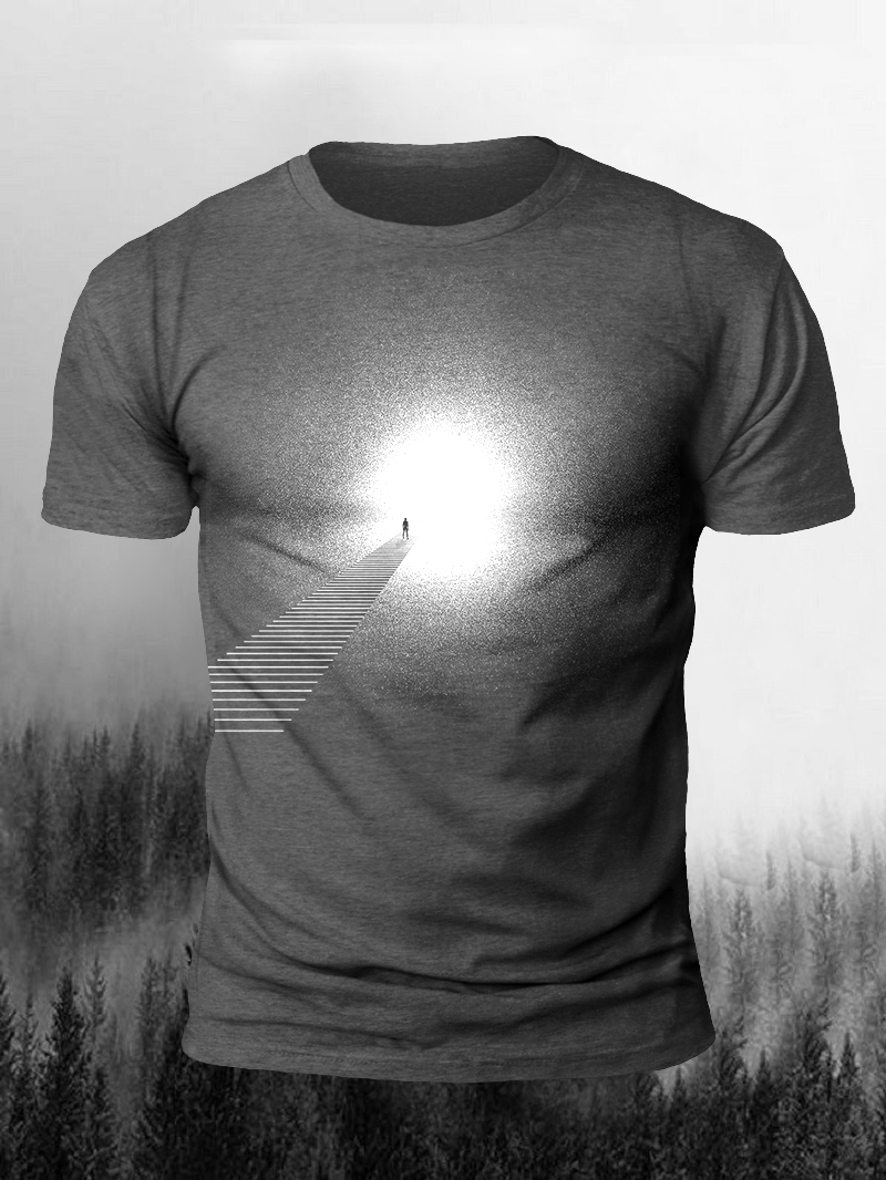 Light Dot Print Men's T-Shirt