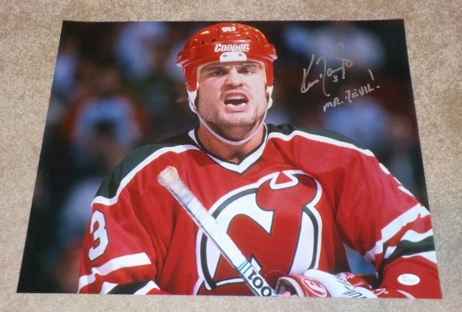 NJ Devils Ken Daneyko Signed Autographed 16x20 Photo Poster painting Mr. Devil JSA B