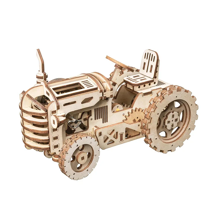 ROKR Tractor Mechanical Gears 3D Wooden Puzzle LK401 Robotime United Kingdom
