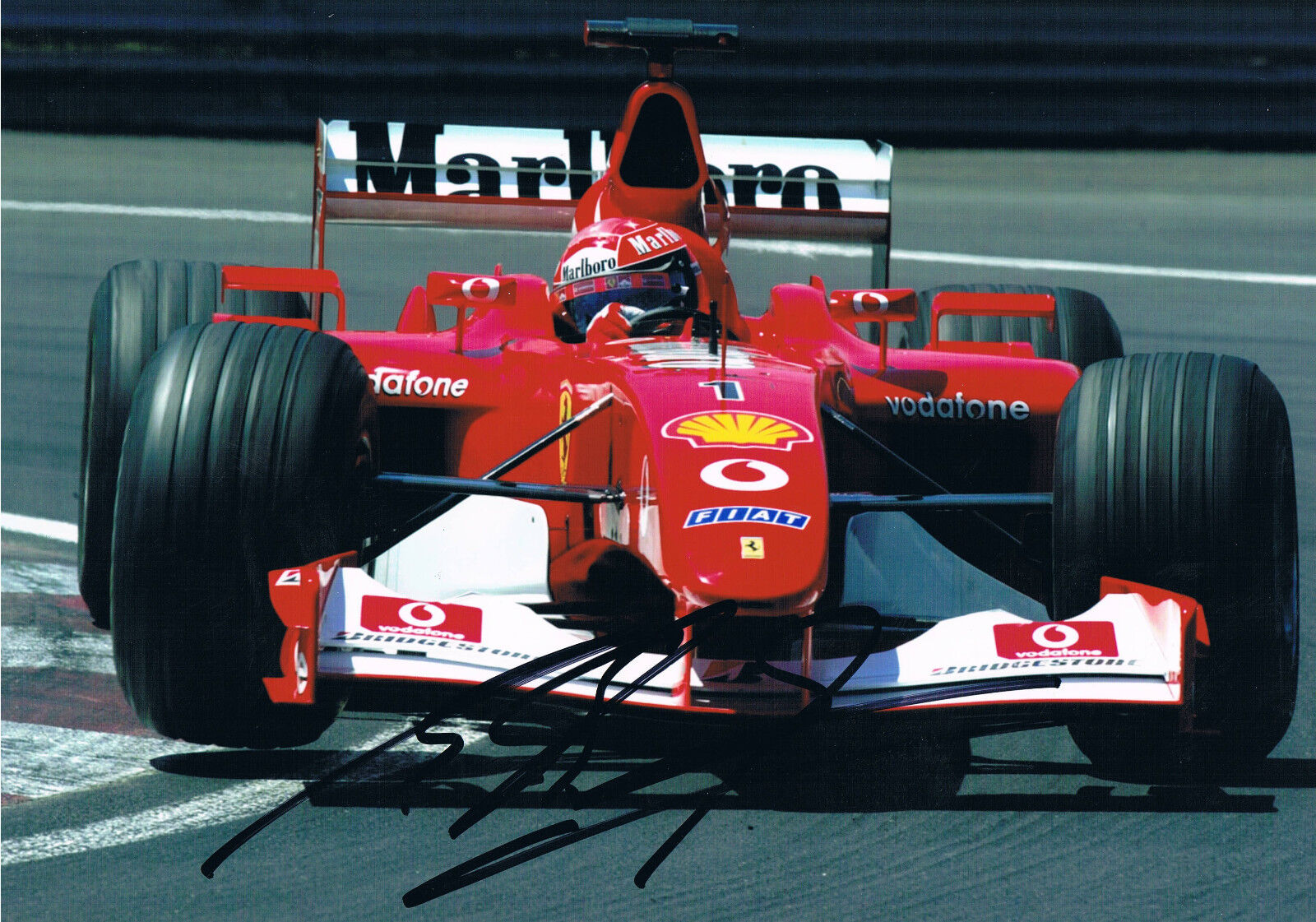 Michael Schumacher 1969- genuine autograph 8x12