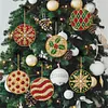 6pcs/set DIY Diamond Special Shape Pearl Art Hanging Wooden Christmas Tree Ornament Kit