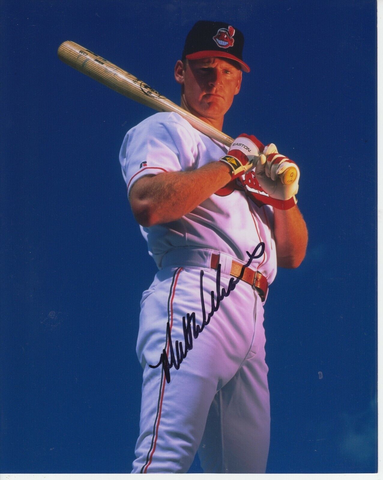 Matt Williams 8x10 Signed Photo Poster painting w/ COA Cleveland Indians #1