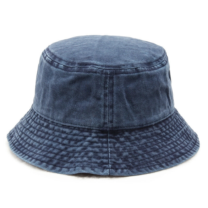 Fisherman Hat Men’s Autumn Washed Cowboy Hat Basin Hat Women’s Autumn And Winter Cotton Outdoor Distressed Mountaineering Sun Hat