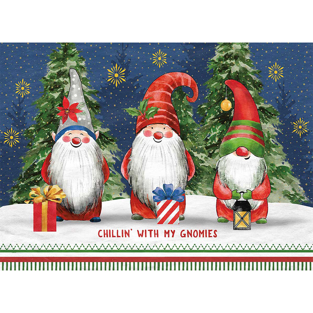 

Santa Claus Dwarfs - Round Drill Diamond Painting - 50*35CM, 501 Original