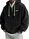 Men's Textured Relaxed-Fit Oversized Corduroy Hoodie