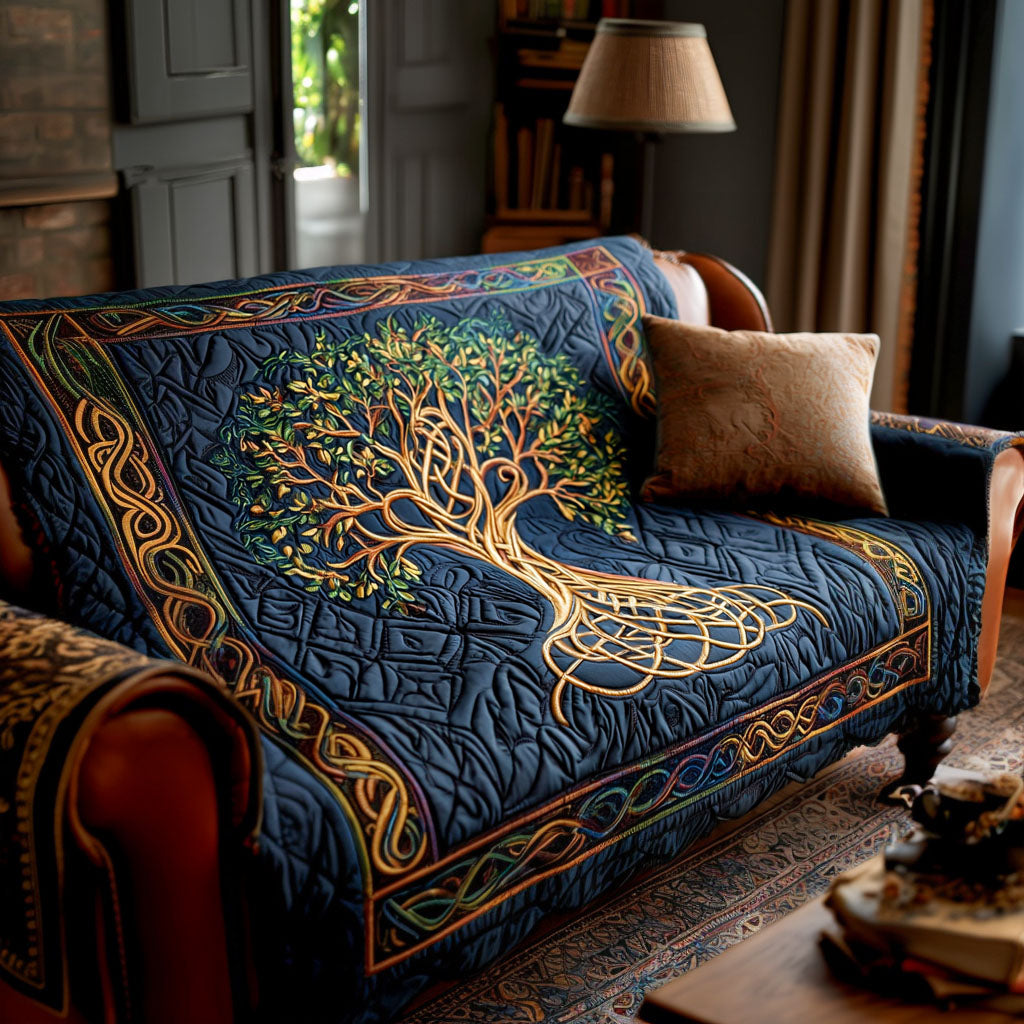 Life Roots Quilted Sofa Cover NCU0NT11842 everthome