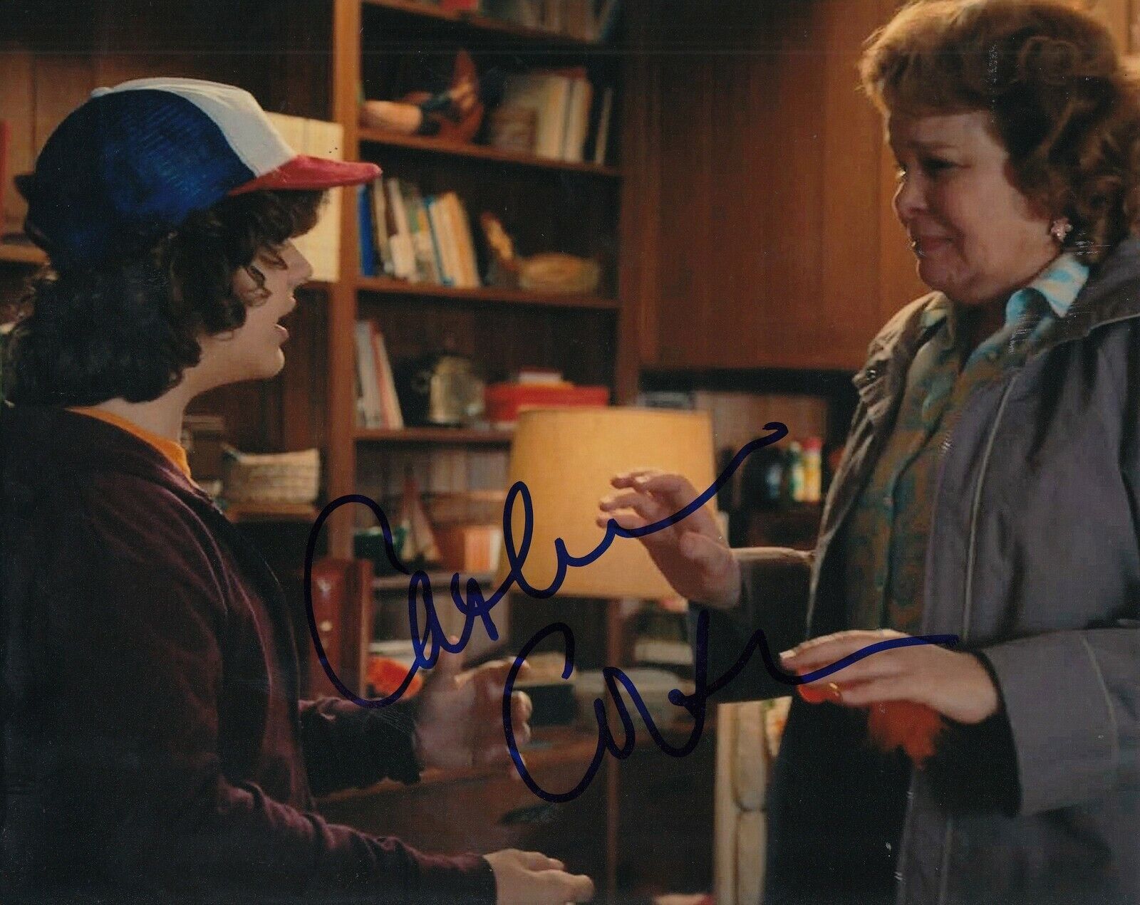 CATHERINE CURTIN signed (STRANGER THINGS) Claudia Henderson 8X10 Photo Poster painting W/COA #3