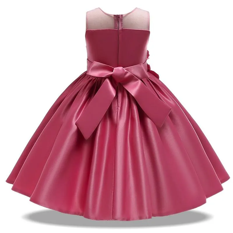 2021 Summer Baby Girl Party Dress Kids Dresses For Girls Children Elegant Birthday Princess Dress Wedding Dress 10 Year Vestidos