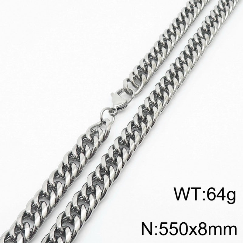 Minimalist Geometric Stainless Steel Unisex Necklace