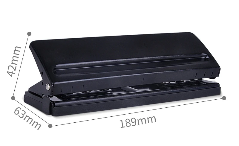 Metal 6 Hole Puncher A3/A4/A5/A6/B3/B4/B5 Loose-leaf Binding Supplies Standard Punch 6 Hole Adjustable Punch Office Stationery