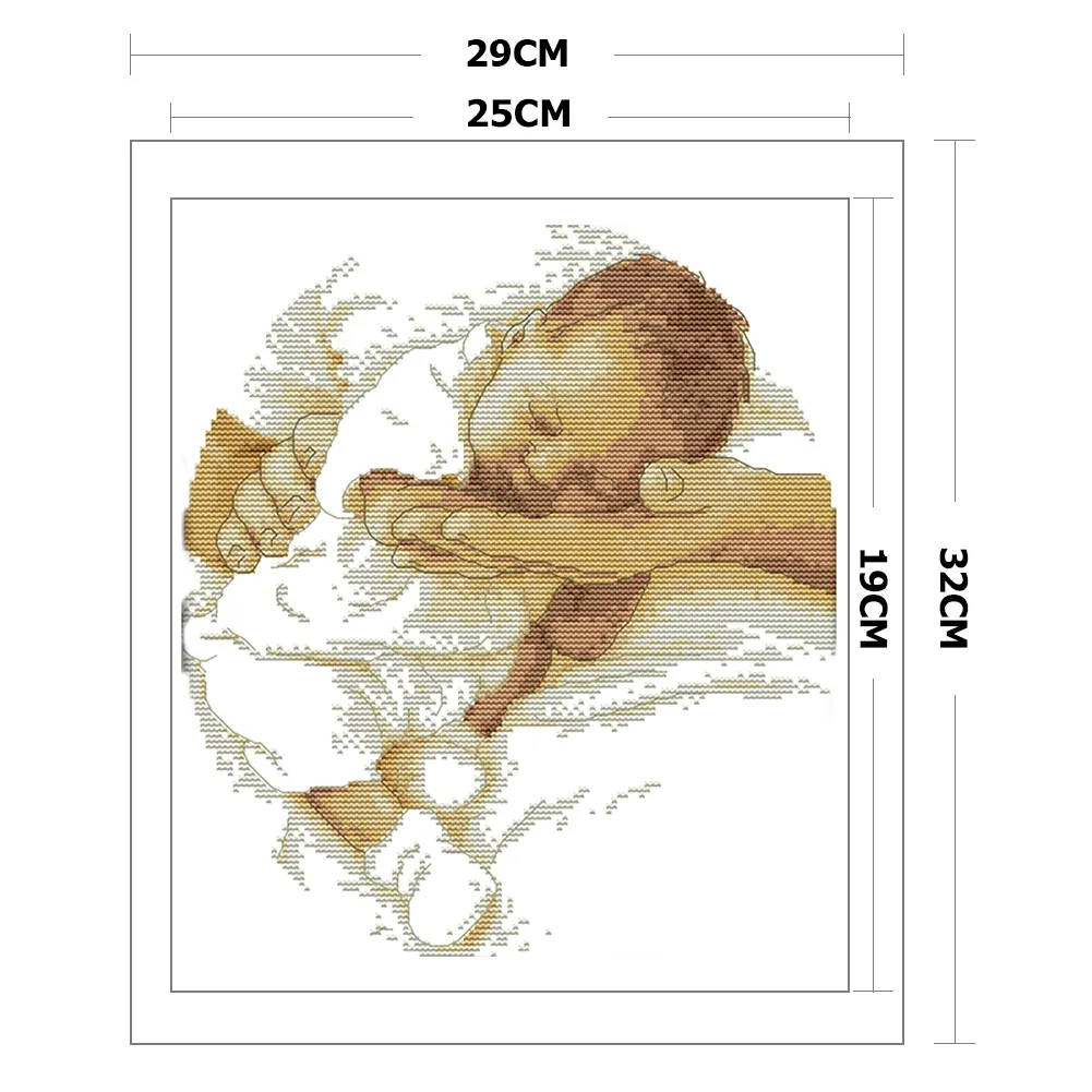 14ct Stamped Cross Stitch - Kid(29*32cm)