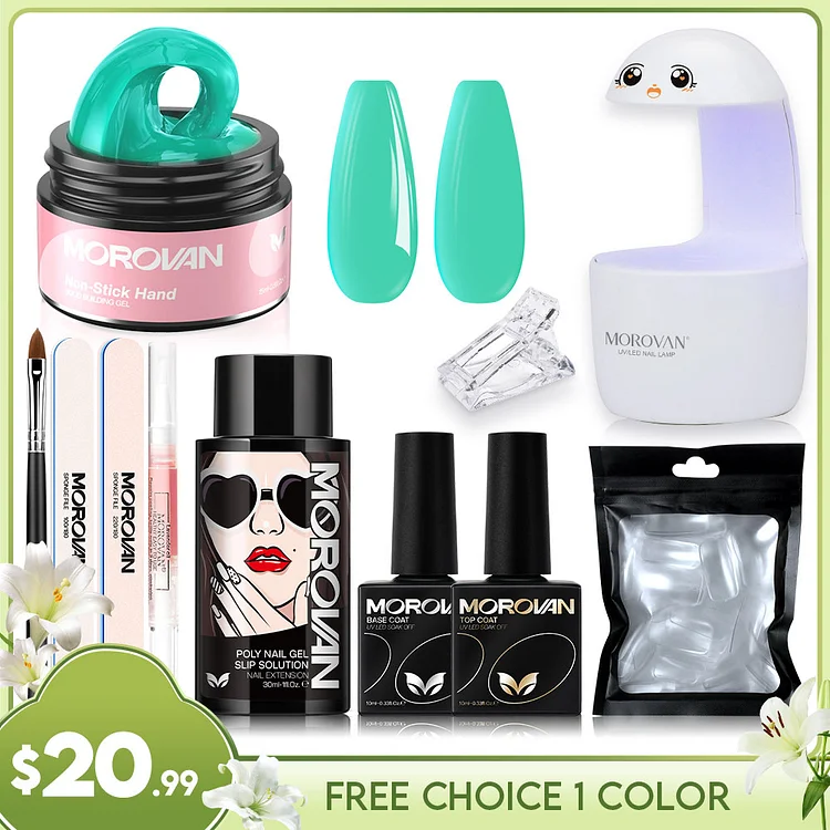 Free Choice 1 From 30+ Colors Solid Builder Gel Kit