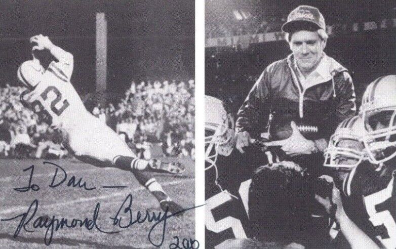 Raymond Berry Football HOF Hand Signed Autograph Clipped Vtg Book Page Photo Poster painting COA