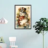 (40*60cm)Snowman - Round AB Drill Diamond Painting