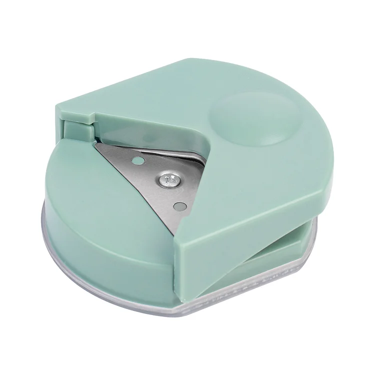 Scrapbook Series - Angle Photo Die Cut Plastic Corner Rounder for Home School Office (Green)