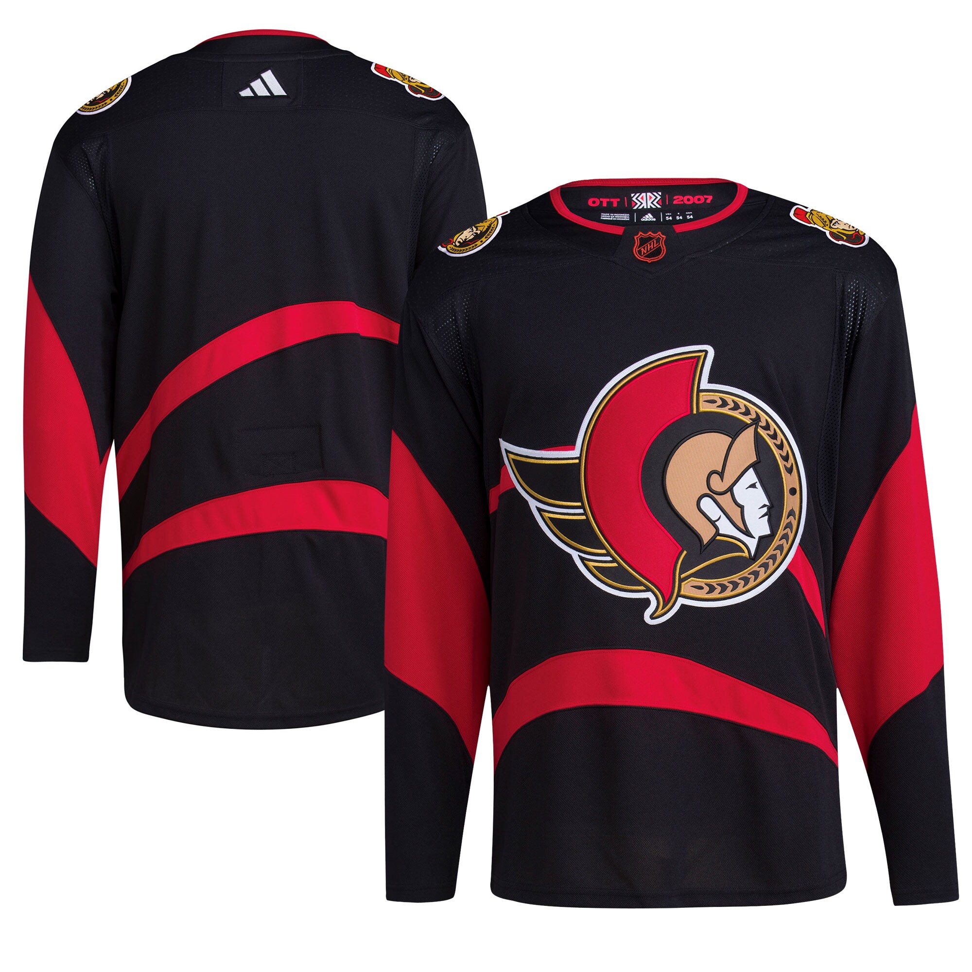 Ottawa Senators  Reverse Retro 2.0  Blank Jersey – Black mysite